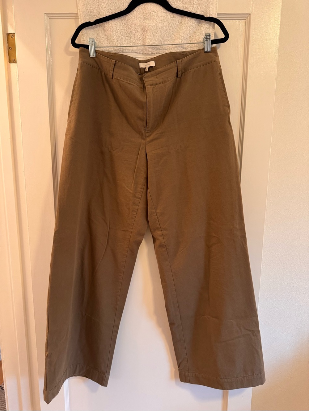 Vince Cotton Wide Leg Pants Artichoke Size 14